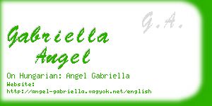 gabriella angel business card